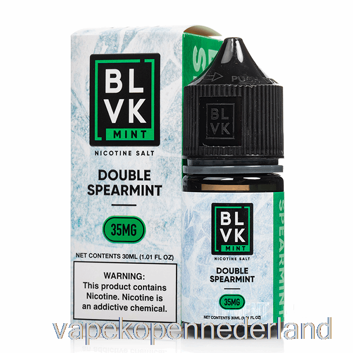 Elektronische Sigaret Vape Dubbele Groene Munt - Blavk Muntzouten - 30 Ml 50 Mg